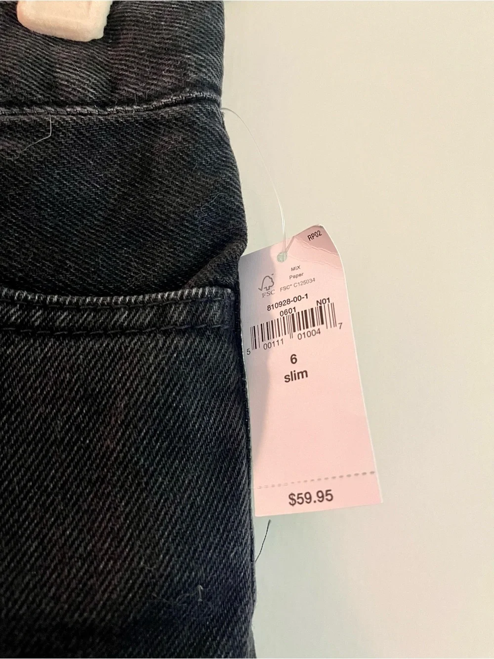GAP Fleece Lined Black Straight-Leg Kids Jeans NWT